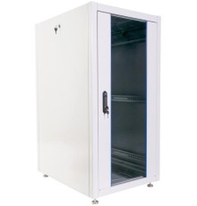 шкаф ЦМО Шкаф телекоммуникационный напольный ЭКОНОМ 24U (600х600) дверь стекло, дверь металл