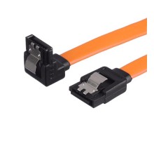 Кабель/ Кабель GoPower SATA (m)-SATA (m) 0.5м силикон ver.3.0 оранжевый в пакете (1/250)