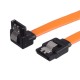 Кабель/ Кабель GoPower SATA (m)-SATA (m) 0.5м силикон ver.3.0 оранжевый в пакете (1/250)