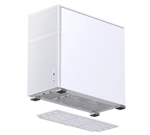 Корпус без блока питания/ Case JONSBO D41 MESH, Midi-Tower, TG, no fan, 1xUSB-A 3.2 + 1xUSB-C 3.2, ATX, mATX White