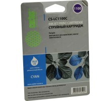 -/ Картридж струйный Cactus CS-LC1100C голубой (16мл) для Brother DCP-385c/6690cw/MFC-990/5890/5895/649