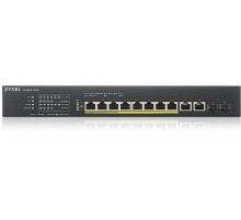 Коммутатор/ ZYXEL Hybrid Smart PoE ++ ZYXEL NebulaFlex XS1930-12HP switch, 19 "rack, 10xRJ-45: 1 / 2.5 / 5 / 10G (8 of them PoE ++ (802.3bt), 2xSFP +, 375 W PoE budget, standalone / cloud management