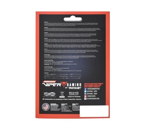 Оперативная память Patriot Viper ELITE II DDR4 DIMM 32GB 2666MHz KIT 2*16GB CL16 16-17-17-36 1.2V Оперативная память Patriot Viper ELITE II DDR4 DIMM 32GB 2666MHz KIT 2*16GB CL16 16-17-17-36 1.2V