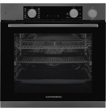 Электрический духовой шкаф Kuppersberg/ 60 см, 80 л, High-Tech, 10 режимов, ПАР, Soft Close, телескопические направляющие, черный/темный графит