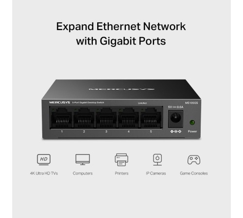 Коммутатор/ 5-Port Gigabit Desktop Switch Коммутатор/ 5-Port Gigabit Desktop Switch