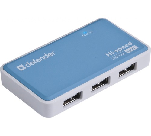 Defender Универсальный USB разветвитель Quadro Power USB2.0, 4порта, блок питания2A