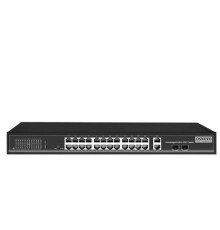 PoE Коммутатор OSNOVO SW-62422(400W) PoE коммутатор Fast Ethernet на 24 x RJ45 портов + 2 x GE Combo uplink порта. Порты: 2 x FE (10/100Base-T) с PoE (до 60W, A+B) + 22 x FE (10/100Base-T) с PoE (до 30W), 2 x GE Com