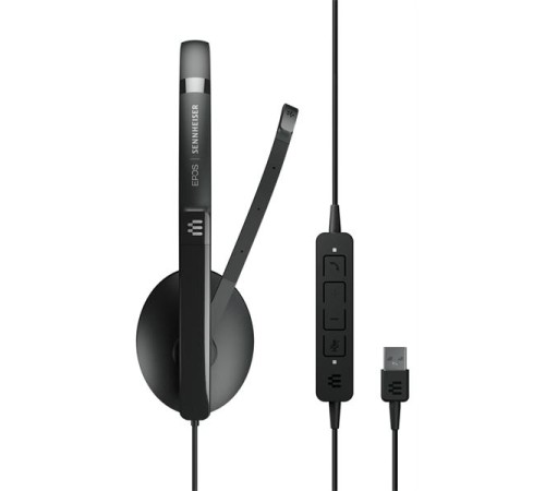 Гарнитура EPOS ADAPT 160 USB, стерео гарнитура с разъемом USB (EPOS PC 8.2, 1000446; Sennheiser SC 160 USB, 508315)