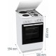 Комбинированная плита Gorenje/ Комбинированная плита Gorenje, полезный объем 68 л, очистка паром AquaClean, сводчатая форма духовки, механическое управление, электроподжиг, цвет белый