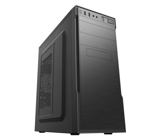 Корпус с блоком питания 450Вт./ Case Forza ATX, 450W, 1xUSB2.0+1xUSB3.0, Black, w/o FAN, 8 cm fan PSU, power cord