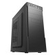 Корпус с блоком питания 450Вт./ Case Forza ATX, 450W, 1xUSB2.0+1xUSB3.0, Black, w/o FAN, 8 cm fan PSU, power cord