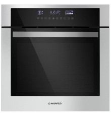 Шкаф духовой электрический MAUNFELD EOEH.5811S1/ Тип: электрический 60 см, 58 л, сенсорный программатор с дисплеем ''Cold White'', 11 функций, 2 уровня телескопических направляющих, 1 стандартный противень, 1 глубокий противень, 1 решетка, 1 прихват, нерж