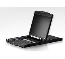 КВМ консоль ATEN 19" 16-Port PS/2-USB VGA Dual Rail LCD KVM Switch