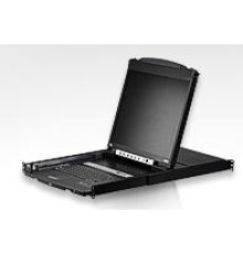 КВМ консоль ATEN 19" 16-Port PS/2-USB VGA Dual Rail LCD KVM Switch