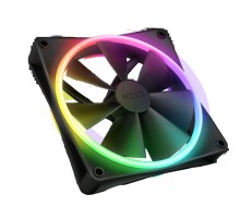 Кулер для корпуса ПК/ Case Cooler NZXT F140 RGB Duo (140x140x25mm, 4-pin PWM, RGB, 84.75CFM, 36dBA, 1800RPM, Black)