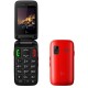 Ezzy Trendy 1 Red, 2.4'' 240х320, 256MHz, 1 Core, 32MB RAM, 32MB, up to 16GB flash, 0,3Mpix, 2 Sim, BT v2.1, Micro-USB, 800mAh, 89g, 100,8 ммx53 ммx19,5 мм (Вскрытая упаковка)