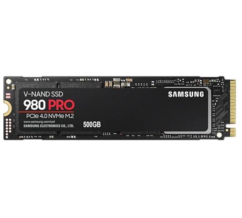 Твердотельный накопитель SSD M.2 (PCI-E NVMe) 500Gb Samsung 980 PRO (R6900/W5000MB/s) (MZ-V8P500BW) 1year Твердотельный накопитель SSD M.2 (PCI-E NVMe) 500Gb Samsung 980 PRO (R6900/W5000MB/s) (MZ-V8P500BW) 1year