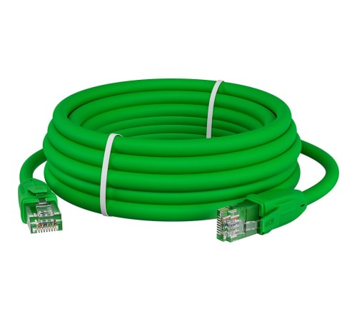 GCR Патч-корд прямой 20.0m UTP кат.6, зеленый, 24 AWG, ethernet high speed, RJ45, T568B, GCR-52394