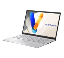 Ноутбук/ ASUS X1504VA-BQ895 15.6"(1920x1080 (матовый) IPS)/Intel Core 5 120U(1.4Ghz)/16384Mb/512PCISSDGb/noDVD/Int:Shared/Cam/BT/WiFi/42WHr/war 1y/1.7kg/Cool Silver/DOS