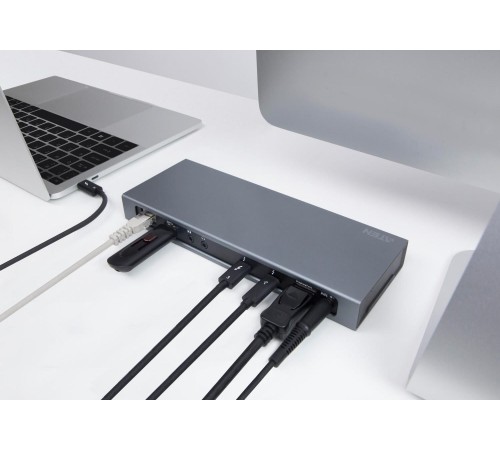 Многопортовая док-станция. 2-Порта Thunderbolt 3.0 прибор совместного использования/ 2-Port Thunderbolt 3.0 Sharing Switch Многопортовая док-станция. 2-Порта Thunderbolt 3.0 прибор совместного использования/ 2-Port Thunderbolt 3.0 Sharing Switch