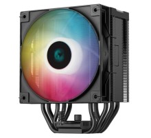 Кулер для процессора DEEPCOOL AG500 DIGITAL ARGB LGA1700/1200/115X/AM5/AM4 (9шт/кор, TDP 240W, PWM, ARGB Fan 120mm, 5 тепл. трубок) RET (R-AG500-BKADMN-G-1)
