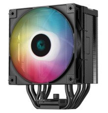 Кулер для процессора DEEPCOOL AG500 DIGITAL ARGB LGA1700/1200/115X/AM5/AM4 (9шт/кор, TDP 240W, PWM, ARGB Fan 120mm, 5 тепл. трубок) RET (R-AG500-BKADMN-G-1)