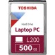 Жесткий диск/ HDD Toshiba SATA3 500Gb 2.5"" L200 Slim 5400 8Mb 1 year warranty