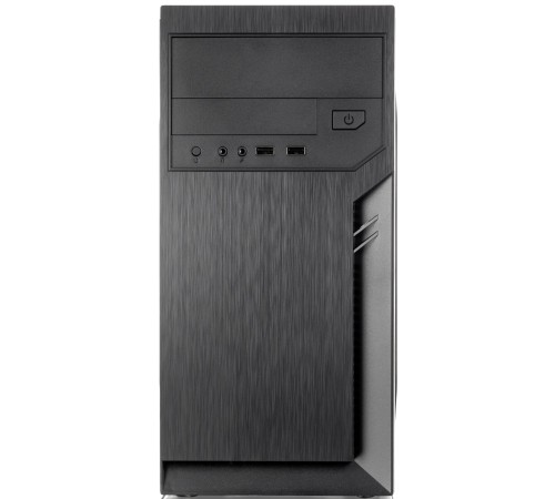 Корпус без блока питания/ Case Foxline FL-702, mATX, 1x5.25EXT, 1x3.5EXT, 2x3.5INT, 2xUSB2.0, HDA, w/o FAN, w/o PSU
