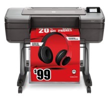 Широкоформатный принтер HP DesignJet Z6 PS (24",6 colors, pigment ink, 2400x1200dpi,128 Gb(virtual),500 Gb HDD, GigEth/host USB type-A,stand,single sheet and roll feed,autocuttePS)