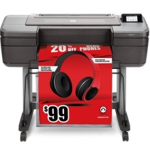 Широкоформатный принтер HP DesignJet Z6 PS (24",6 colors, pigment ink, 2400x1200dpi,128 Gb(virtual),500 Gb HDD, GigEth/host USB type-A,stand,single sheet and roll feed,autocuttePS)