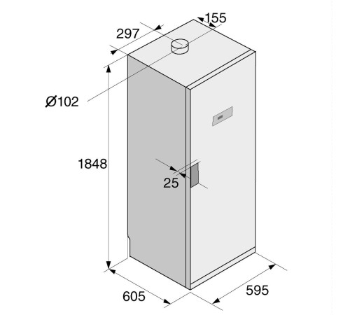 Сушильный шкаф ASKO/ Арт. 675664 ; 184 ? 59,5 ? 60 см, нержавеющая сталь