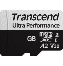 Карта памяти/ Transcend 64GB microSDXC Class 10 UHS-I U3 V30 UHS-I U3 160/80 MB/s A2 Ultra Performance with adapter