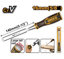 Стамеска 16x140мм, CrV, INGCO HWC0806 INDUSTRIAL