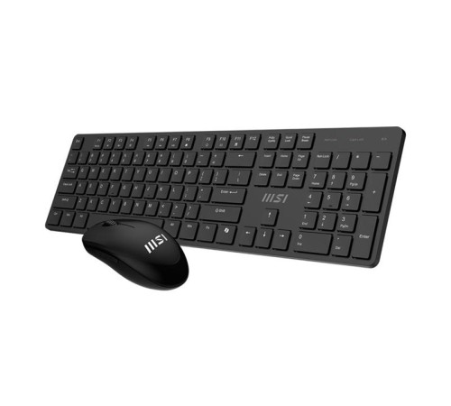 Клавиатура и мышь Keyboard and Mouse MSI FORGE K200 Combo, Wireless, Black