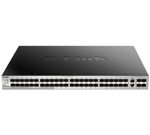 Коммутатор/ Managed L3 Stackable Switch 48x1000Base-X SFP, 2x10GBase-T, 4x10GBase-X SFP+, CLI, 1000Base-T Management, RJ45 Console, USB, RPS, Dying Gasp