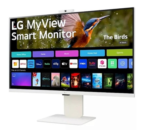 Монитор LG LCD 32SR85U-W/ LG MyView 32SR85U-W 31.5'' 4K UHD Smart Monitor, IPS, 400cd/m2, 16:9, 5мс (GtG), 60Hz, 178/178, speakers 5Wx2, webcamera, внешний БП, USB Type-C(90W), 2xHDMI, USB, VESA 100x100 mm, HAS, webOS Монитор LG LCD 32SR85U-W/ LG MyView 32SR85U-W 31.5'' 4K UHD Smart Monitor, IPS, 400cd/m2, 16:9, 5мс (GtG), 60Hz, 178/178, speakers 5Wx2, webcamera, внешний БП, USB Type-C(90W), 2xHDMI, USB, VESA 100x100 mm, HAS, webOS
