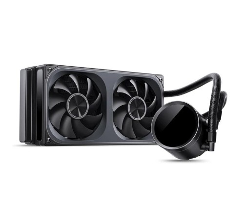 Система жидкостного охлаждения/ Water Cooling System JONSBO TH-240 Black (260W, 240mm, LED temp., Black, ARGB/ Fans: 2x120mm, 62.4CFM, 37.3dBA, 2400RPM/ Pump height 72mm, 30dBA, 2400RPM, Rad thickness 27mm/ S: 1851, 1700, 1200, 115X, AM5, AM4) Система жидкостного охлаждения/ Water Cooling System JONSBO TH-240 Black (260W, 240mm, LED temp., Black, ARGB/ Fans: 2x120mm, 62.4CFM, 37.3dBA, 2400RPM/ Pump height 72mm, 30dBA, 2400RPM, Rad thickness 27mm/ S: 1851, 1700, 1200, 115X, AM5, AM4)