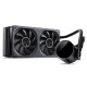 Система жидкостного охлаждения/ Water Cooling System JONSBO TH-240 Black (260W, 240mm, LED temp., Black, ARGB/ Fans: 2x120mm, 62.4CFM, 37.3dBA, 2400RPM/ Pump height 72mm, 30dBA, 2400RPM, Rad thickness 27mm/ S: 1851, 1700, 1200, 115X, AM5, AM4)