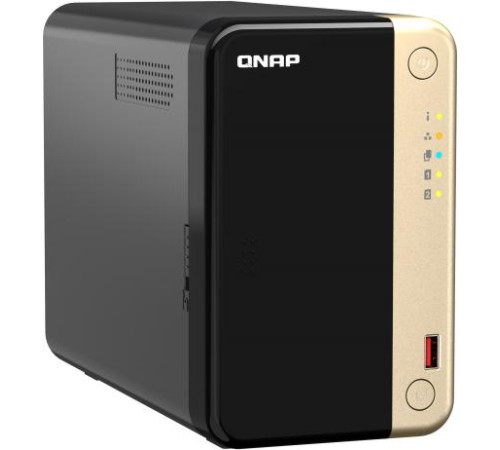 Сетевое хранилище без дисков/ SMB QNAP TS-264-8G NAS 2 HDD trays, 4-core Intel Celeron N5105/N5095 2.0-2.9 GHz, 8 GB DDR4 RAM , 2x2.5 Gigabit Ethernet , 2xUSB 3.2 Gen 2 (10Gbps), 2xUSB 2.0 port, 1xHDMI, 2xM.2 PCIe Gen 3 x1 slots Сетевое хранилище без дисков/ SMB QNAP TS-264-8G NAS 2 HDD trays, 4-core Intel Celeron N5105/N5095 2.0-2.9 GHz, 8 GB DDR4 RAM , 2x2.5 Gigabit Ethernet , 2xUSB 3.2 Gen 2 (10Gbps), 2xUSB 2.0 port, 1xHDMI, 2xM.2 PCIe Gen 3 x1 slots