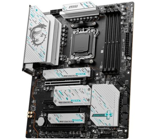Материнская плата/ MB MSI AMD X670 sAM5, 4xDDR5(256GB), HDMI 2.1/DP, 1xPCIe 5.0x16, 1xPCIe 4.0x16, 1xPCIe 3.0x16, 1xPCIe 3.0, 1xLAN (2.5GbE), Wi-Fi, BT, 4xSATA 6Gb/s, 4xM.2, 1xUSB-C, 7xUSB 3.2, 4xUSB 2.0, ATX Материнская плата/ MB MSI AMD X670 sAM5, 4xDDR5(256GB), HDMI 2.1/DP, 1xPCIe 5.0x16, 1xPCIe 4.0x16, 1xPCIe 3.0x16, 1xPCIe 3.0, 1xLAN (2.5GbE), Wi-Fi, BT, 4xSATA 6Gb/s, 4xM.2, 1xUSB-C, 7xUSB 3.2, 4xUSB 2.0, ATX