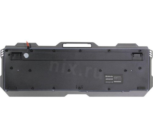 Defender Проводная игровая клавиатура Assault GK-350L RU,радужная,метал