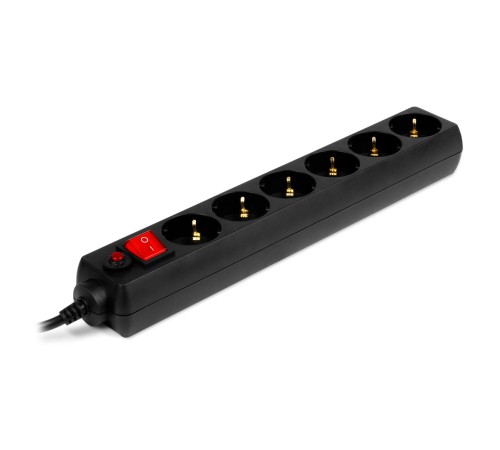 Фильтр SVEN Optima 3 м (6 розеток) черный, цветная коробка/ Surge Protector SVEN Optima 3 m (6 outlets) black, color box Фильтр SVEN Optima 3 м (6 розеток) черный, цветная коробка/ Surge Protector SVEN Optima 3 m (6 outlets) black, color box