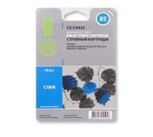 -/ Картридж струйный Cactus CS-C9425 №85 голубой (29мл) для HP DJ 30/130