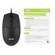 Мышь компьютерная/ Проводная мышь Acer OMW126 оптическая (1000dpi) USB (2but) black