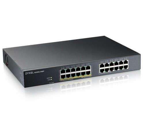 Гибридный коммутатор Smart L2 коммутатор PoE+ Zyxel NebulaFlex GS1915-24EP, rack 19", 24xGE (12xPoE+), бюджет PoE 130 Вт Гибридный коммутатор Smart L2 коммутатор PoE+ Zyxel NebulaFlex GS1915-24EP, rack 19", 24xGE (12xPoE+), бюджет PoE 130 Вт