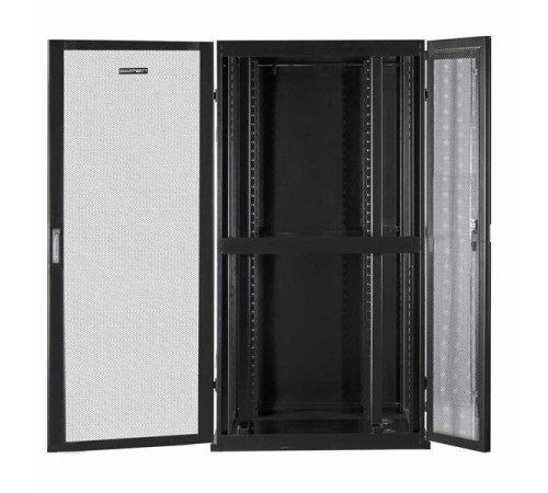 Серверный шкаф SMARTWATT Серверный шкаф Rack S-Series 42U 800x1070мм, двери с перфорацией, боковые панели 4шт и ролики в комплекте, черный (4512020620017)