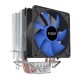 Кулер для процессора/ CPU Cooler PCCooler S93 V2 (100W, 3-pin, 125mm, Al/Cu, 2x6mm, 1x92mm, 48CFM, 22dBA, 2200RPM, S: 1700/1200/115X, AM5/AM4, silver, black)