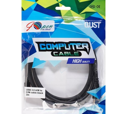 Кабель-адаптер/ Кабель-адаптер USB 3.1 Type-Cm --> USB 3.0 Am, 2м iOpen (Aopen/Qust) <ACU401-2M> Кабель-адаптер/ Кабель-адаптер USB 3.1 Type-Cm --> USB 3.0 Am, 2м iOpen (Aopen/Qust) <ACU401-2M>