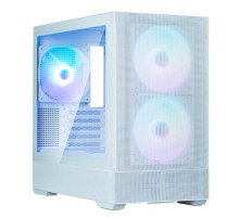 корпус ZALMAN P30 AIR, MATX, WHITE, WINDOW, 2xCombo (3.5'' or 2.5''), 3x2.5", 1xUSB TYPE-C, 1xUSB3.0, FRONT 2x140mm ARGB, REAR 1x140mm ARGB