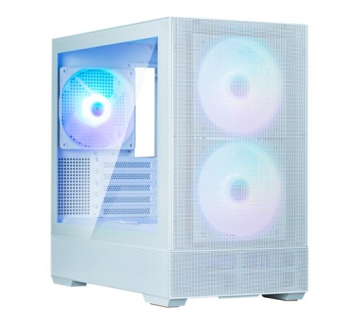 корпус ZALMAN P30 AIR, MATX, WHITE, WINDOW, 2xCombo (3.5'' or 2.5''), 3x2.5", 1xUSB TYPE-C, 1xUSB3.0, FRONT 2x140mm ARGB, REAR 1x140mm ARGB